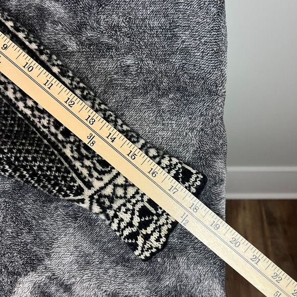 Kaare Gjose Made In Norway Pure New Wool Black White Cardigan Sweater S *Read - Picture 7 of 10